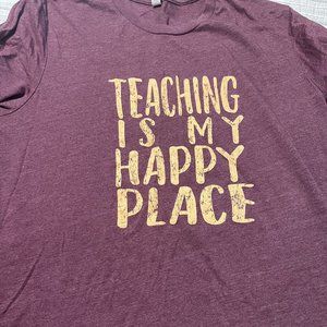 Teaching is my Happy Place Teacher T-Shirt